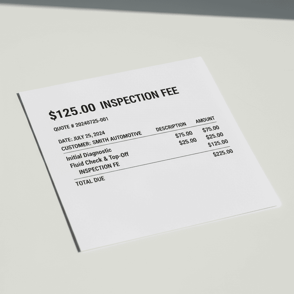 Clear $125 septic inspection pricing